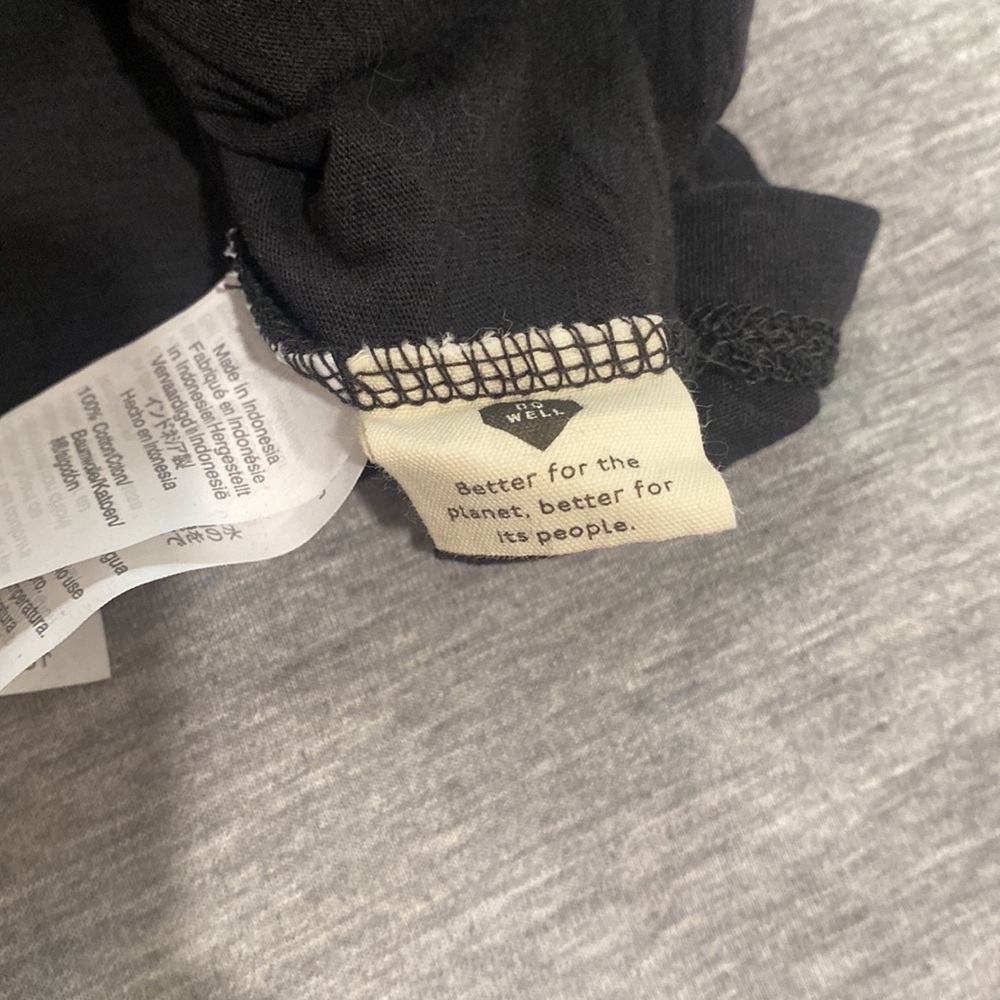 Madewell Xs Whisper Black cotton tank - Picture 4 of 4
